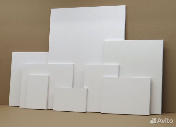 Холст на подрамнике 27х61 для живописи