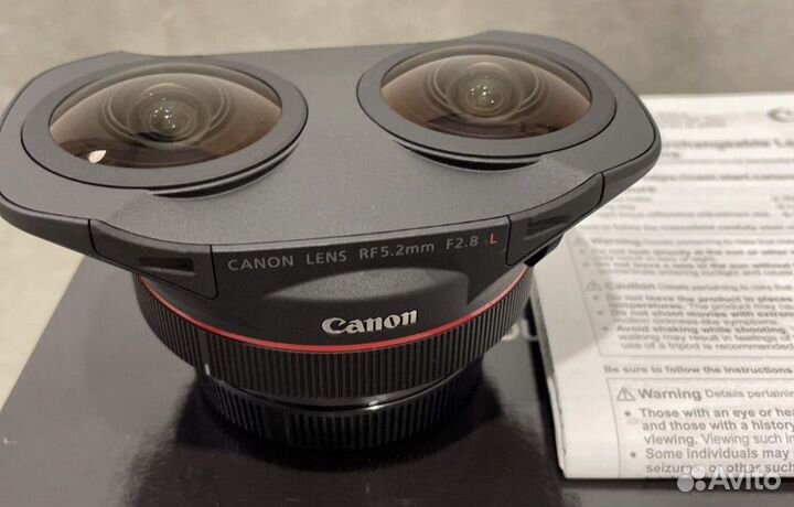 Canon RF5.2 f2.8L dual fisheye, новый