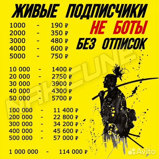 Накрутка подписчиков