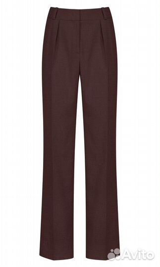 Брюки прямые с защипами