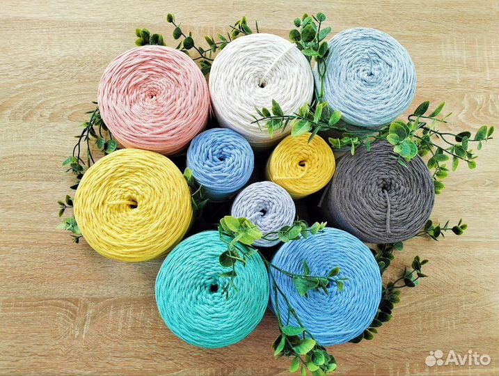 Шнур для вязания, хлопок 3 мм 300 метров