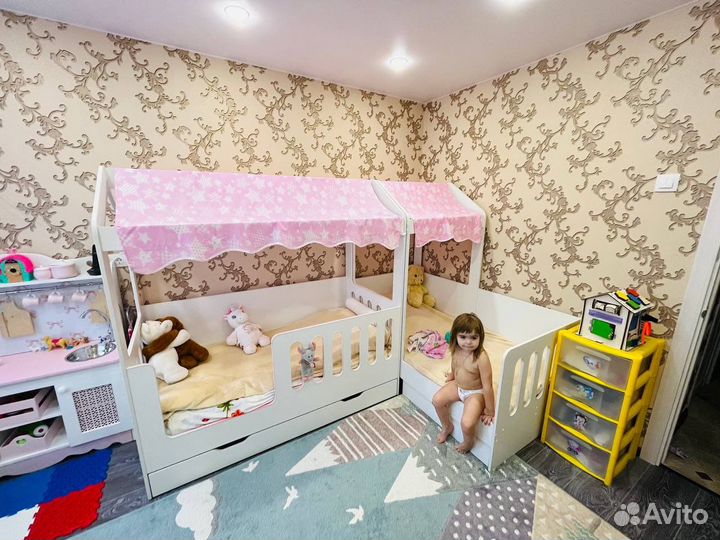 Детская кровать 80 160 домик