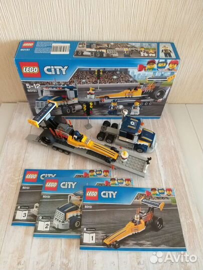 Lego City 60151 Грузовик для перевозки драгстера