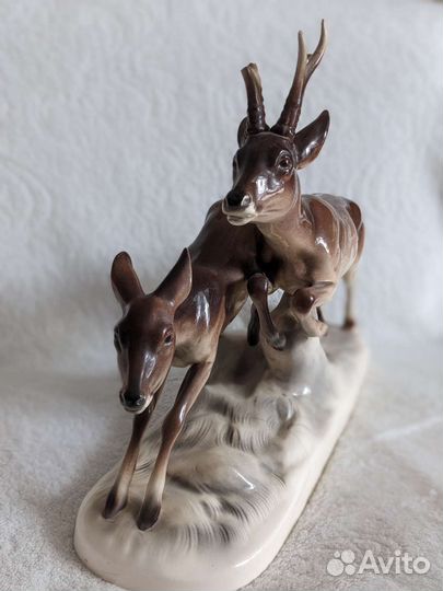 Статуэтка Бегущие олени германия