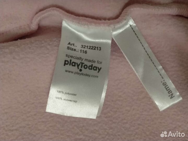 Кофта флисовая play today 116р