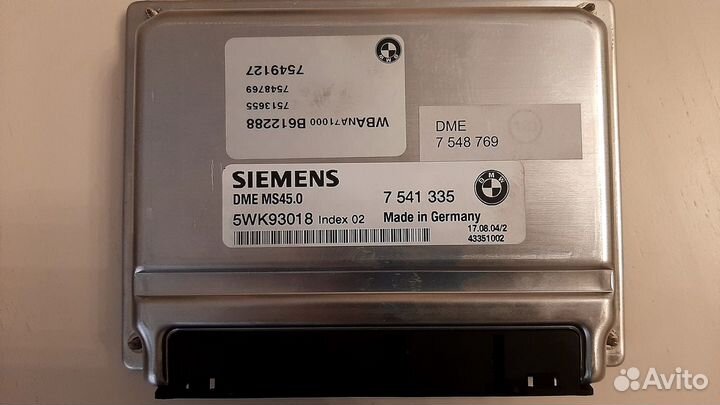 Блок управления двигателем BMW 5-Series 530I E60