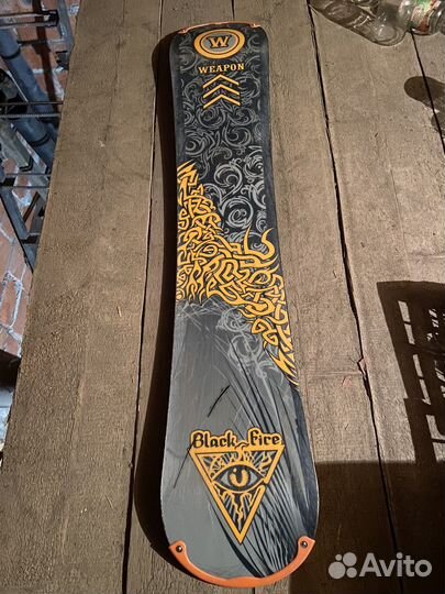 Сноуборд 155см black fire