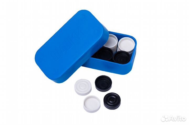 Шашки пластиковые 13 см x 7 см синие