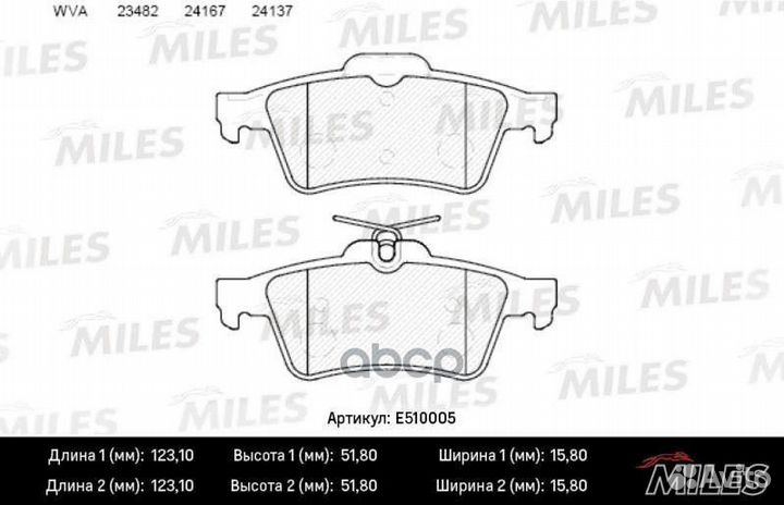 Колодки торм. ford focus II/III/mazda 3/opel