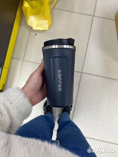 Кружка термос с индикатором температуры