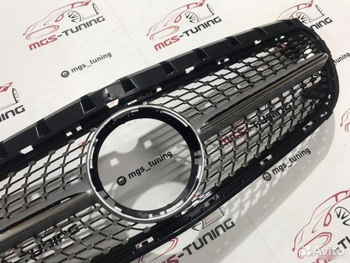 Решетка Mercedes B-Class w246 Diamond Silver