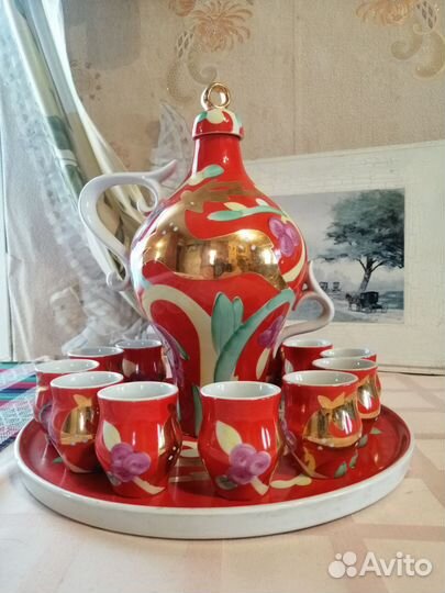 Лекёрный набор, Дулево,Золотой олень, СССР