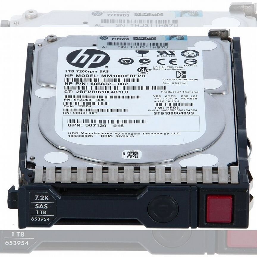 [653954-001] Жесткий Диск Hp 1tb Sas 2,5" Hdd 653954-001