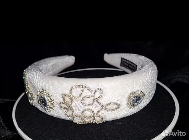 Ободок бархатный 