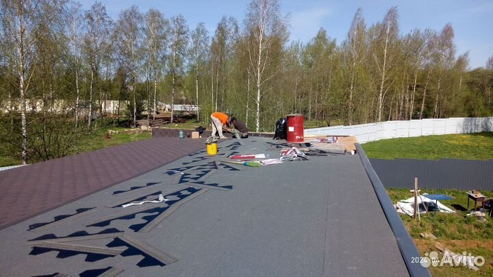 Монтаж установка кровли