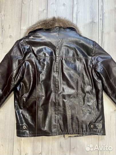 Зимняя кожанная куртка Турция