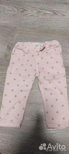 Джинсы для девочки zara, h&m 80
