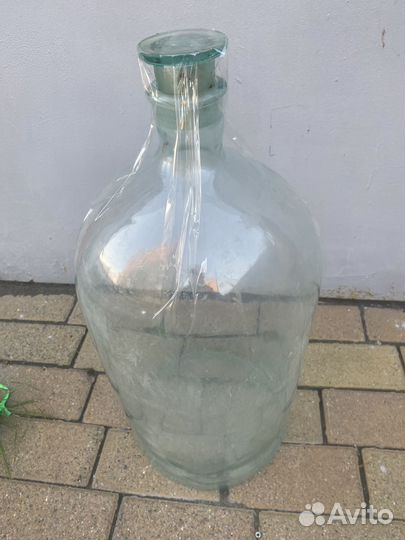 Бутыль стеклянная 20 литров,большая