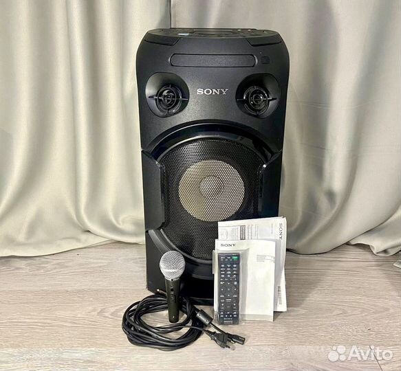 Колонка Sony MHC V21D + микрофон Shure sm48