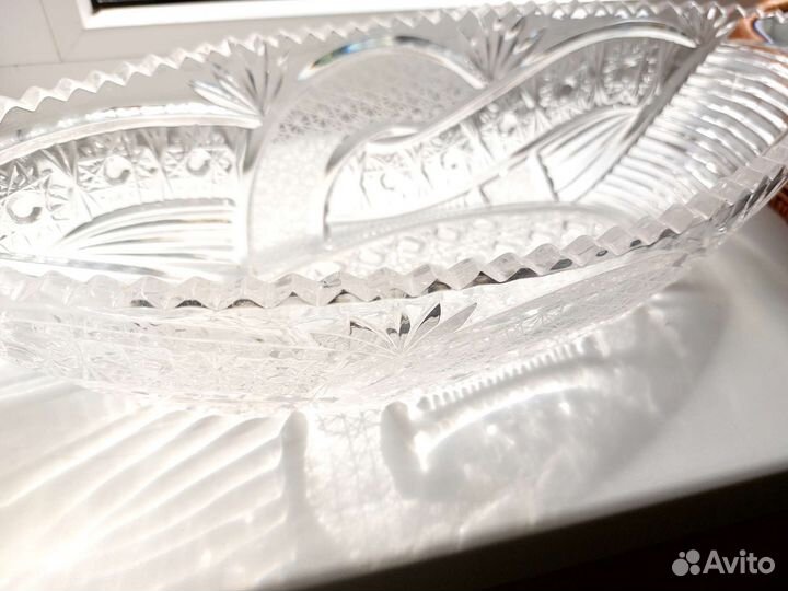 Салатник хрустальный СССР