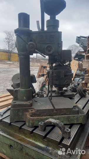 Древний сверлильный станок нс12типа kamunaras