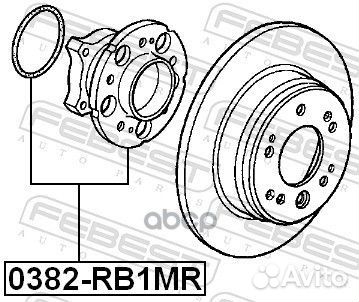 Ступица 0382-RB1MR 0382-RB1MR Febest