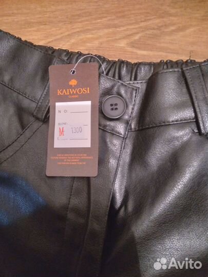 Шорты кожаные размер M