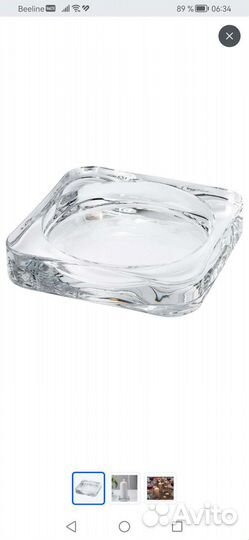 Тарелка-подсвечник IKEA