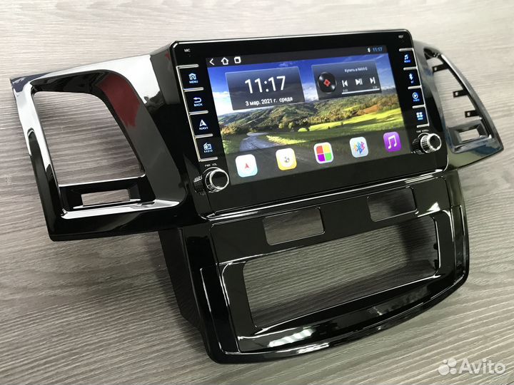 Магнитола Toyota Hilux + физические кнопки