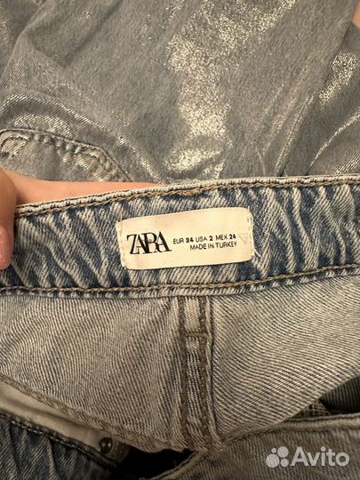 Джинсы zara 34