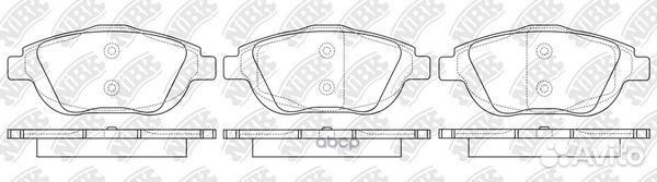 Колодки тормозные citroen C3 1,4 1,6 2009- / PE