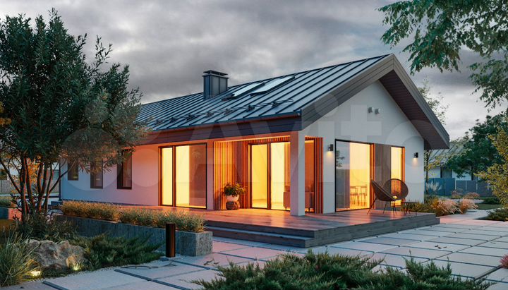 Коттедж 132 м² на участке 6 сот.