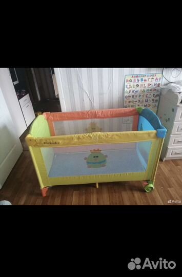 Детская кровать манеж с матрасом