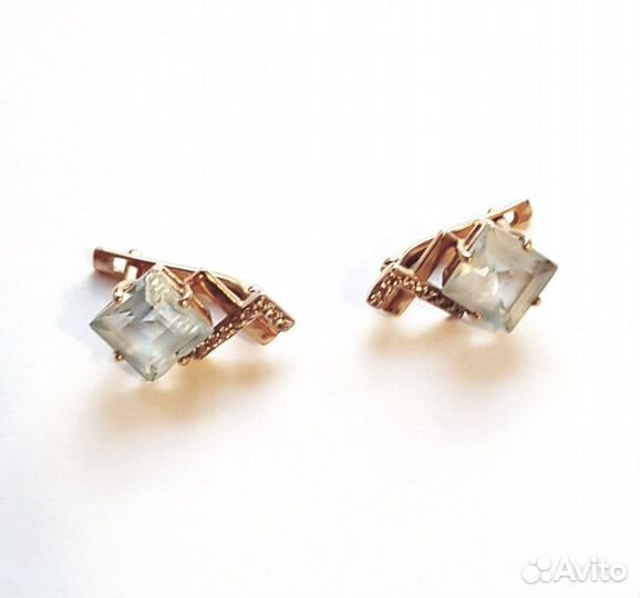 Золотые серьги 585 пробы