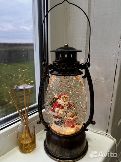 Большой новогодний музыкальный светильник