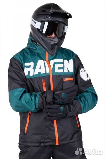 Raven Frontline Jacke Schwarz-Grün Schwarz, Grün