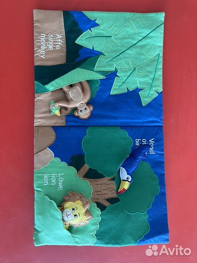 Мягкая книжка на английском для малышей