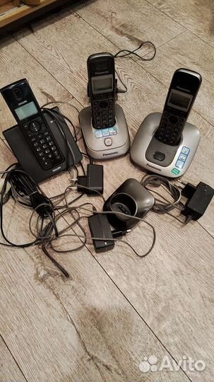 Стационарные телефоны Panasonic и Philips