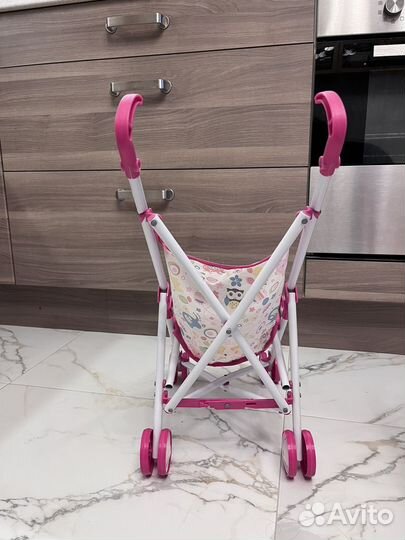 Коляска для кукол, манеж,стульчик для кормления