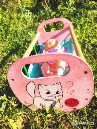 Коляска кукольная стульчик переноска для кукол