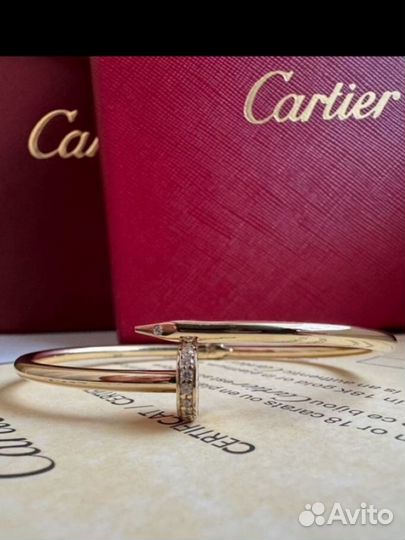 Золотой браслет cartier