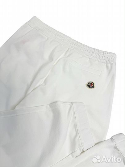 Брюки Moncler Logo Track Pants White