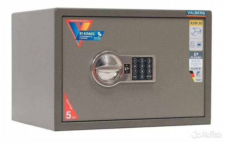 Сейф для денег valberg ASM-30 EL