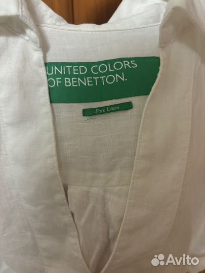 Платье туника 100% лен United Colors of Benetton