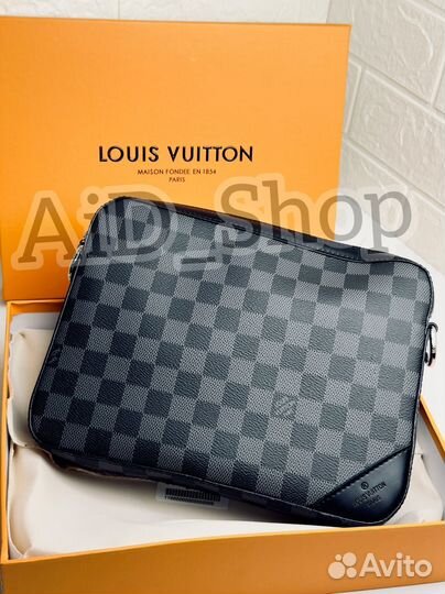 Сумка louis vuitton мужская 3в1 (чёрная)