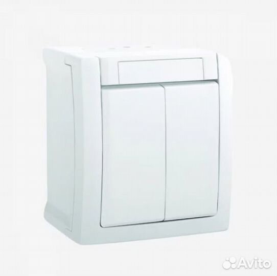 Влагозащищённый 2-хклавишный радиовыключатель IP54