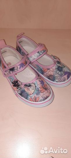 Слипоны (сандали текстильные) 26 для девочки