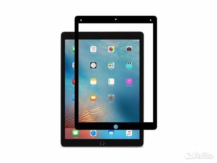 Стекло для Apple iPad Pro 11 Full Glue 5D (черный)
