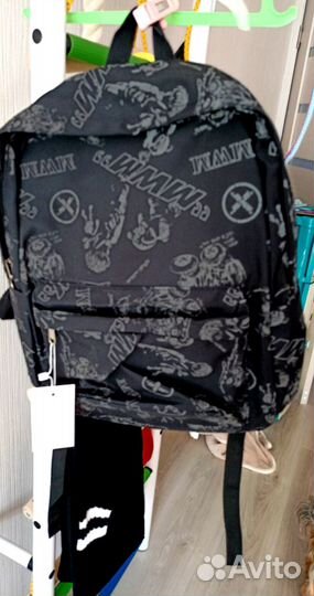 Рюкзак школьный, городской, новый, черный