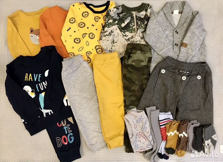Детские вещи пакетом на мальчика, размер 74-86